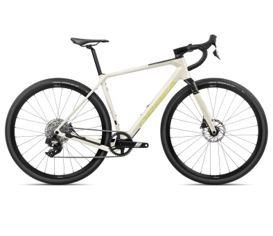 Orbea TERRA M41eTEAM 1X - 2024 | Ivory White-Spicy Lime 